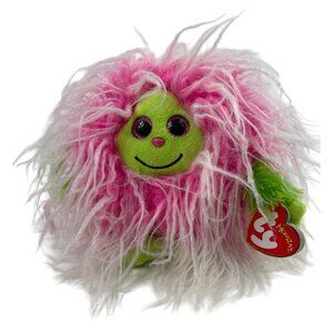 Ty Monstaz Frizzy Long Hair 6" Pink Monster Plush Toy Stuffed Animal